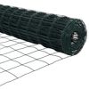 vidaXL Európai Kerítés Zöld 1.4 x 10 m PVC-bevonatú vas