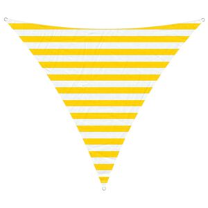 vidaXL Napernyő vitorla S&aacute;rga &eacute;s Feh&eacute;r 2 x 2 x 2 m