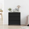 vidaXL fekete t&ouml;lgysz&iacute;nű szerelt fa t&aacute;lal&oacute;szekr&eacute;ny 70x41x75 cm