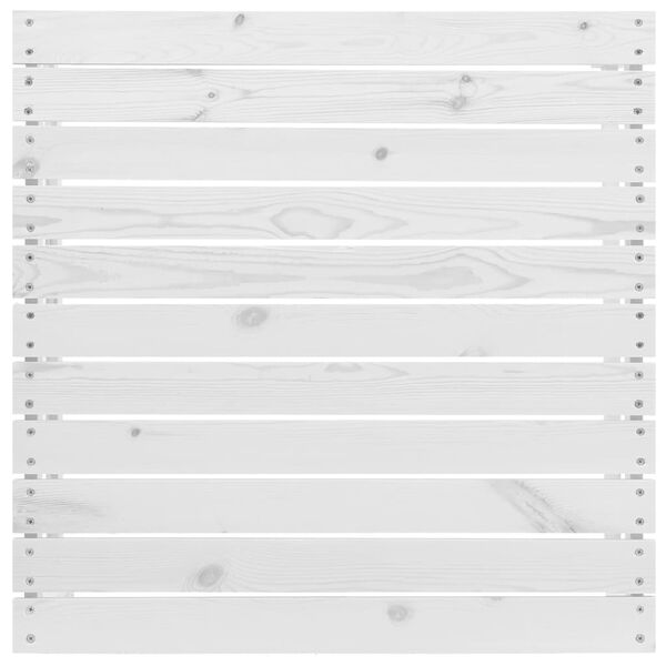 vidaXL fehér tömör fenyőfa kerti lábzsámoly