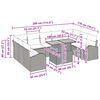 vidaXL Kerti Kanapé Szett tárolóval 10 pcs Szürke Poli rattan