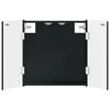 vidaXL Darts szekr&eacute;ny DELFT Fekete 52,5 x 10,5 x 53,5 cm Szerelt Fa