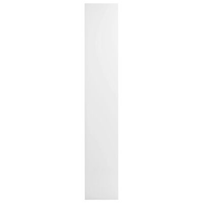vidaXL magasfényű fehér forgácslap CD-tartó szekrény 21 x 16 x 93,5 cm
