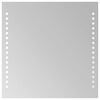 vidaXL LED-es f&uuml;rdőszobat&uuml;k&ouml;r 30x30 cm