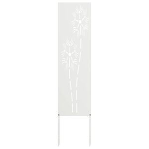 vidaXL Kertv&eacute;dő v&aacute;szon Feh&eacute;r 32 x 140 cm Hidegen hengerelt ac&eacute;l