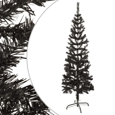 vidaXL fekete vékony karácsonyfa 120 cm