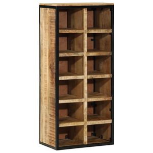 vidaXL Cipőszekr&eacute;ny 50 x 30 x 110 cm T&ouml;m&ouml;r Mang&oacute;f&aacute;t Barna
