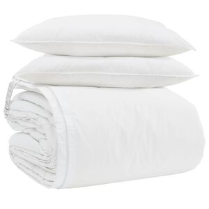 vidaXL Takar&oacute; szett p&aacute;rn&aacute;val 3 pcs Feh&eacute;r Levegőp&aacute;rna