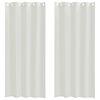 vidaXL Voile Függöny függönyökkel 2 pcs Krém 260 x 140 cm Poliészter