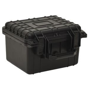 vidaXL fekete PP hordozhat&oacute; rep&uuml;lős tok 27x25x18 cm