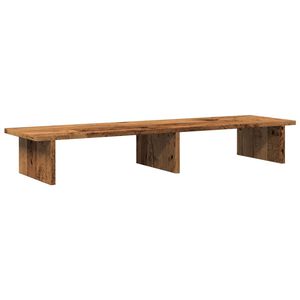 vidaXL antik fa sz&iacute;nű szerelt fa monitor&aacute;llv&aacute;ny 100 x 27 x 15 cm