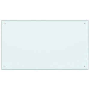 vidaXL feh&eacute;r edzett &uuml;veg konyhai falburkol&oacute; 100 x 60 cm