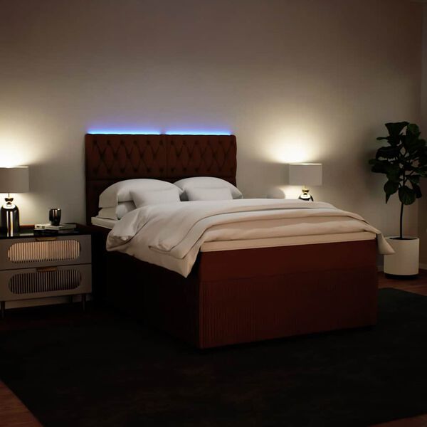 vidaXL r&oacute;zsasz&iacute;n b&aacute;rsony rug&oacute;s &aacute;gy matraccal 140x200 cm