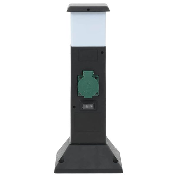 vidaXL 2-utas k&uuml;lt&eacute;ri t&uuml;sk&eacute;s konnektoros oszlop l&aacute;mp&aacute;val 16x16x39,5 cm