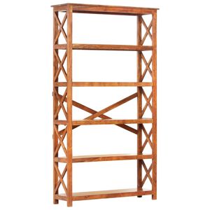 vidaXL t&ouml;m&ouml;r ak&aacute;cfa k&ouml;nyvszekr&eacute;ny m&eacute;zsz&iacute;nű fel&uuml;lettel 100x30x180 cm