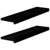 vidaXL ablakp&aacute;rk&aacute;nyok 2 db barna-fekete 80x20x2 cm t&ouml;m&ouml;r fa t&ouml;lgyfa