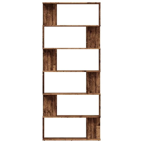 vidaXL K&ouml;nyves szekr&eacute;ny R&eacute;gi fa 80x24x192 cm G&eacute;pelt fa