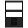 vidaXL fekete szerelt fa magasszekr&eacute;ny 92 x 33 x 140 cm