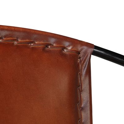 vidaXL barna valódi bőr szék