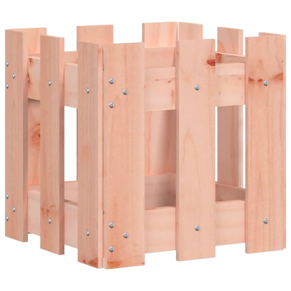 vidaXL tömör duglászfenyő növénytartó léces kialakítással 30x30x30 cm