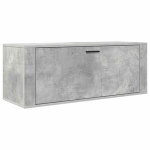 vidaXL betonsz&uuml;rke szerelt fa fali cipőszekr&eacute;ny 100x35x38 cm