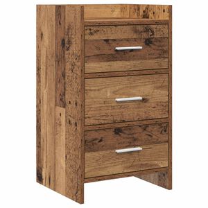 vidaXL &Eacute;jjeliszekr&eacute;nyek Antik Fa 40 x 36 x 70 cm Szerelt Fa