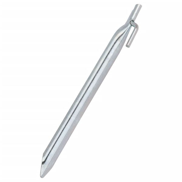 vidaXL 24 db V-alak&uacute; horganyzott ac&eacute;l s&aacute;torszeg 24 cm &Oslash;20 mm