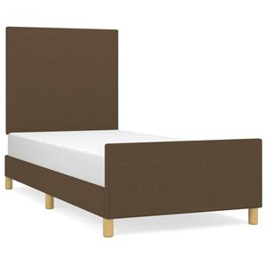 vidaXL s&ouml;t&eacute;tbarna sz&ouml;vet &aacute;gykeret matrac n&eacute;lk&uuml;l 80x200 cm