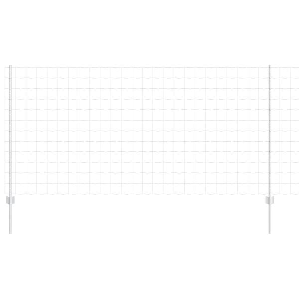 vidaXL Ker&iacute;t&eacute;s oszlopokkal Ez&uuml;st 1,2 x 25 m Ac&eacute;l
