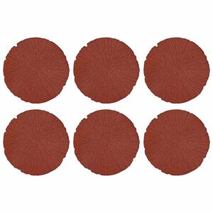 vidaXL L&eacute;pőkő 6 pcs Piros &Oslash; 45 x 1,8 cm Gumi