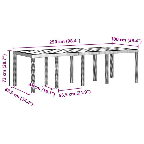 vidaXL Kert &eacute;tkező szett 9 pcs Feh&eacute;r Polipropil&eacute;n