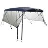 vidaXL n&eacute;gy&aacute;g&uacute; bimini tető h&aacute;l&oacute;s oldalfalakkal 243x(170-182)x137 cm