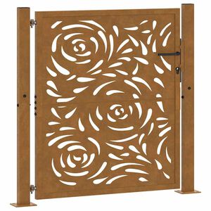 vidaXL kerti kapu 100x100 cm időj&aacute;r&aacute;s&aacute;ll&oacute; ac&eacute;l l&aacute;ngmint&aacute;s mint&aacute;val