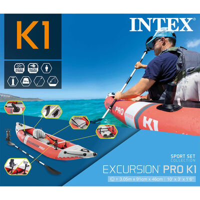 Intex Excursion Pro K1 felfújható kajak 305 x 91 x 46 cm