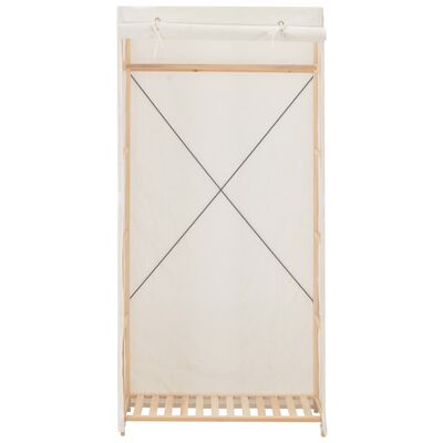 vidaXL fehér szövet ruhásszekrény 79 x 40 x 170 cm