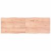 vidaXL vil&aacute;gosbarna kezelt t&ouml;m&ouml;r asztallap 180x60x(2-4) cm
