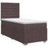 vidaXL Boxspring &aacute;gy matraccal S&ouml;t&eacute;t Barna 90 x 200 cm Sz&ouml;vet
