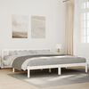 vidaXL feh&eacute;r t&ouml;m&ouml;r fenyő extra hossz&uacute; &aacute;gykeret matrac n&eacute;lk&uuml;l 200x210cm