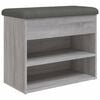 vidaXL sz&uuml;rke sonoma sz&iacute;nű szerelt fa cipőt&aacute;rol&oacute; pad 62 x 32 x 50 cm