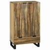 vidaXL Magas Szekr&eacute;ny Barna 60 x 33 x 100 cm t&ouml;m&ouml;r mang&oacute;fa