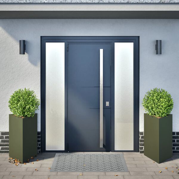 vidaXL 2 db ol&iacute;vaz&ouml;ld ac&eacute;l h&aacute;romsz&ouml;g alak&uacute; kerti &uuml;ltető 50x43x75 cm