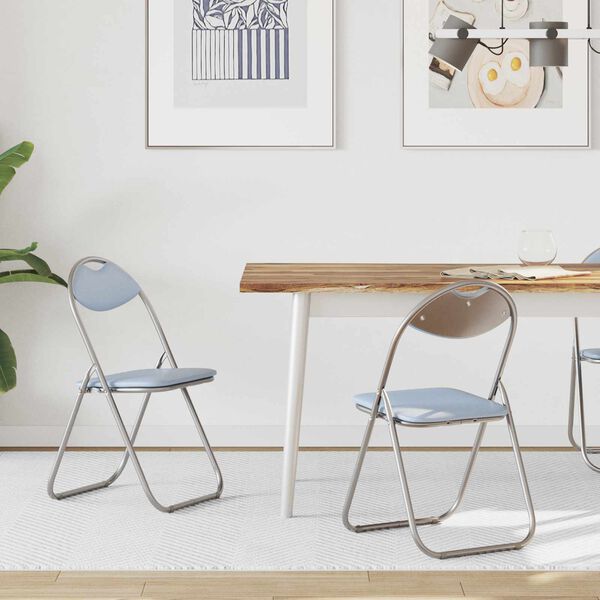 vidaXL &Ouml;sszecsukhat&oacute; sz&eacute;k 2 pcs Sz&uuml;rke 48 x 43,5 x 81 cm Műbőr