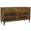 vidaXL f&uuml;st&ouml;s t&ouml;lgysz&iacute;nű szerelt fa cipősszekr&eacute;ny 102 x 35 x 55 cm