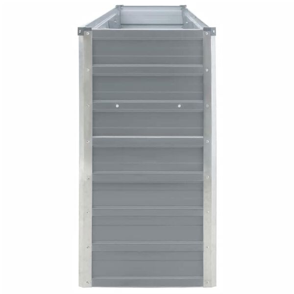 vidaXL sz&uuml;rke horganyzott ac&eacute;l kerti magas&aacute;gy&aacute;s 320 x 40 x 77 cm