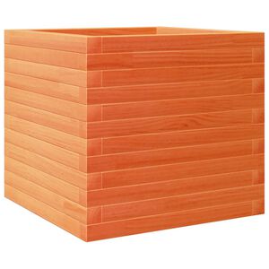 vidaXL viaszbarna t&ouml;m&ouml;r fenyőfa kerti vir&aacute;gl&aacute;da 50 x 50 x 45,5 cm