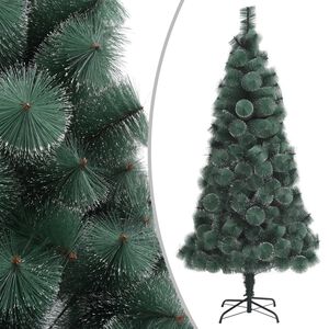 vidaXL z&ouml;ld PET műkar&aacute;csonyfa &aacute;llv&aacute;nnyal 120 cm