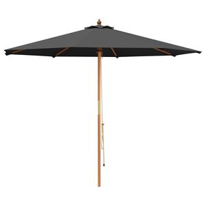 vidaXL Kerti napernyő &Oslash; 300 x 248 cm T&ouml;m&ouml;r Eukaliptusz Fa