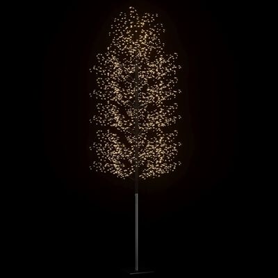 vidaXL cseresznyevirágos karácsonyfa 2000 db meleg fehér LED-del 500cm