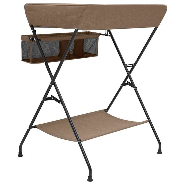 vidaXL t&oacute;psz&iacute;nű vas pelenk&aacute;z&oacute;asztal