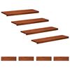 vidaXL L&eacute;pcsőszőnyegek 8 db 90 x 25 x 2 cm Barna T&ouml;m&ouml;r b&uuml;kkfa